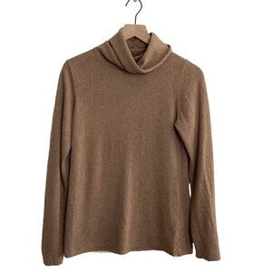 Mantovani Studios Women’s 100% Italian Cashmere Turtleneck Sweater – Size Medium